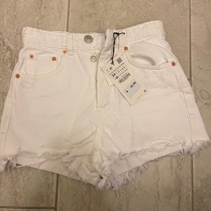 White Denim Zara Shorts